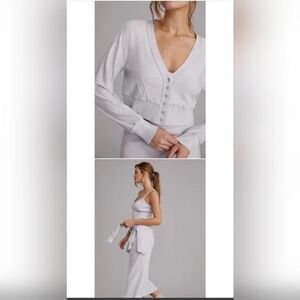 Daily Practice Three Piece Soft Knit Lounge Skirt Set $198